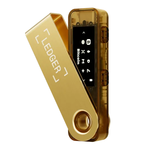 Ledger Nano S Plus + gold לדג'ר נאנו אס פלוס זהב