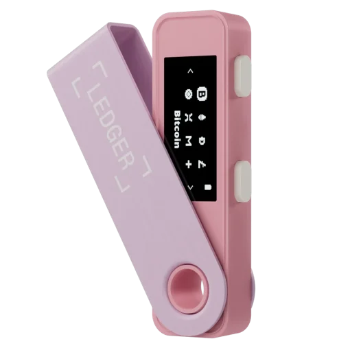 Ledger Nano S Plus + pastel pink לדג'ר נאנו אס פלוס ורוד פסטל