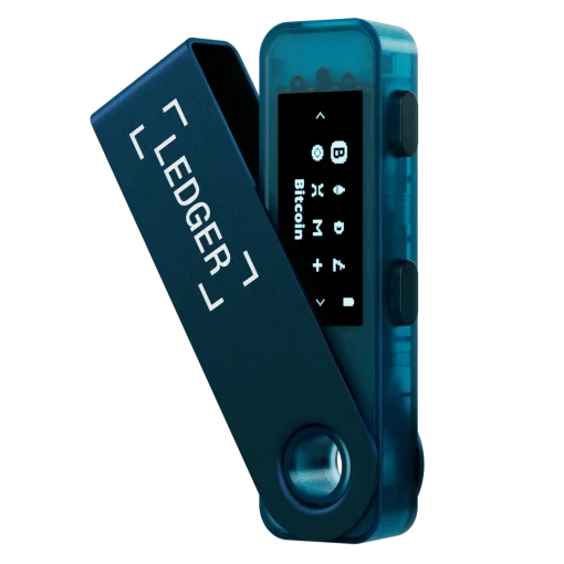 Ledger Nano S Plus + sapphire blue לדג'ר נאנו אס פלוס כחול ספיר