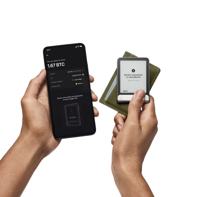 ledger flex, ארנק חומרה לדג'ר פלקס