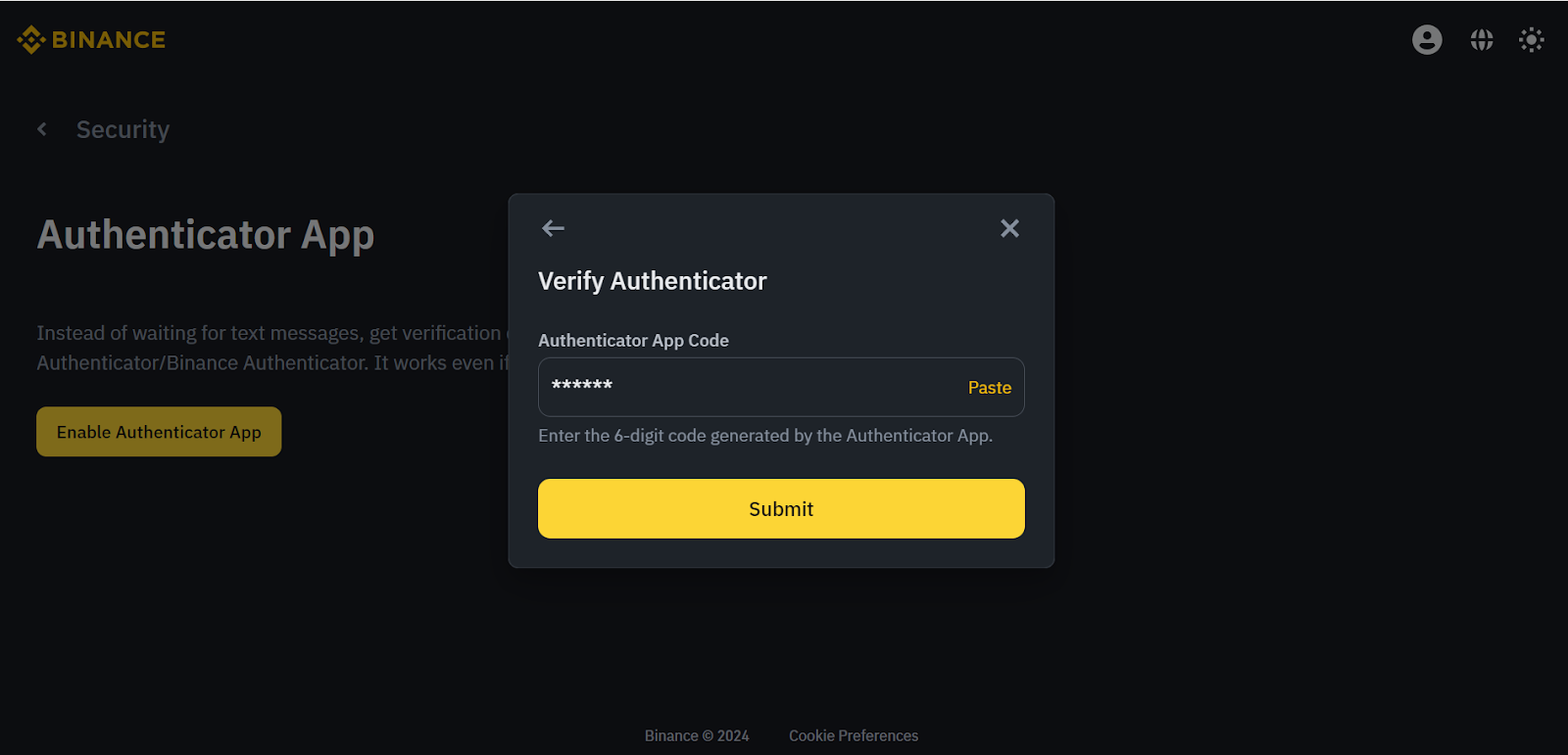 Two Factors Authentication
שלבים בהתחברות לביינאנס